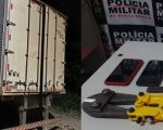 Cláudio: Trio é preso após arrombar cadeados de caminhões