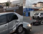 Divinópolis: Motociclista fica ferido em acidente na rua Castro Alves