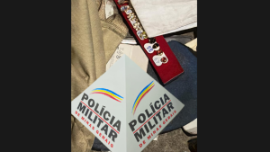 Nova Serrana: PM prende acusado de furto e recupera parte do material