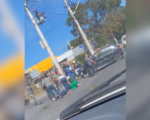 Mulher fica ferida em acidente entre carro e moto em Divinópolis