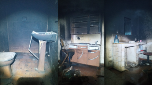 Arcos: Bombeiros combatem inc&ecirc;ndio em casa; ind&iacute;cios no local apontam poss&iacute;vel a&ccedil;&atilde;o criminosa