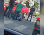 Divinópolis: Batida entre carro e moto na Rua Mato Grosso deixa homem ferido