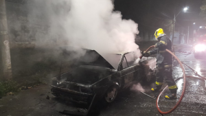 Inc&ecirc;ndio destr&oacute;i caminhonete em Arcos