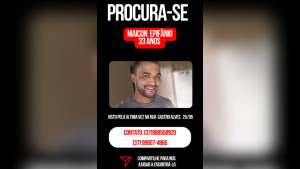 Família procura por Maicon Epifânio, desaparecido em Divinópolis