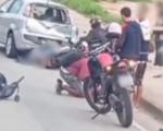 VÍDEO: Grave acidente entre motocicletas e carro é registrado em Nova Serrana