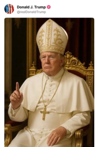 Postagem de Trump Vestido de Papa: Uma Brincadeira com Impactos Políticos e Religiosos Profundos