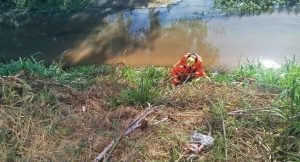 Formiga: Homem escapa de cair em rio e &eacute; resgatado de barranco pelos Bombeiros