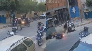 Motociclista tenta atropelar policiais em blitz, bate em barraca e &eacute; preso em Nova Serrana