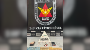 Homem &eacute; preso por tr&aacute;fico de drogas no bairro Bela Vista, em Divin&oacute;polis