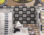 Divinópolis: PM apreende vasta quantidade de cigarros e mais de R$ 13 mil no bairro Itaí
