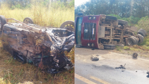 Grave acidente envolve nove ve&iacute;culos na BR-354, em Formiga