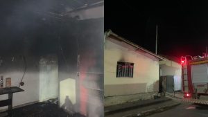 Inc&ecirc;ndio atinge casa em Lagoa da Prata; PM suspeita de ato criminoso