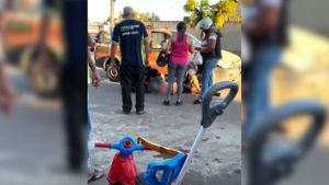 Mulher e crian&ccedil;a s&atilde;o atropeladas em Lagoa da Prata