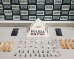 Operação da PM resulta em apreensão de drogas e prisão de dois homens em Nova Serrana