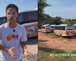 Vereador expõe micro-ônibus parados há meses nos fundos da Prefeitura de Divinópolis; órgão se pronuncia