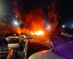 Incêndio destrói mais de 30 veículos em pátio do Detran na Grande BH