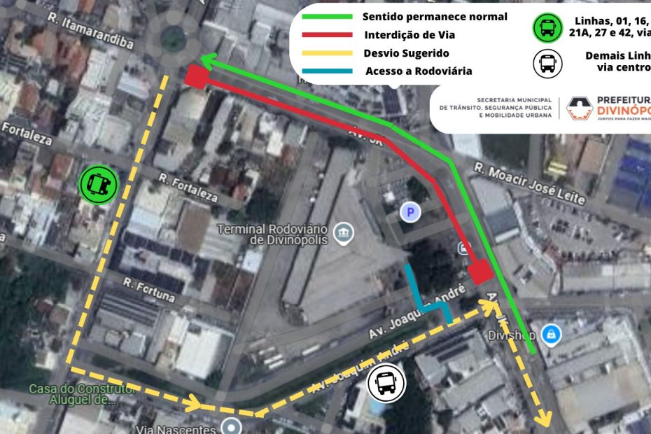 Av. JK, em Divinópolis, é interditada para obras no asfalto