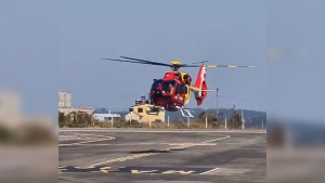Beb&ecirc; com queimaduras &eacute; transferido de Divin&oacute;polis para BH com apoio a&eacute;reo