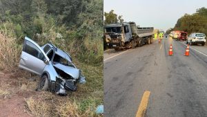 Policial morre em acidente com tr&ecirc;s ve&iacute;culos na BR-262, em Bom Despacho