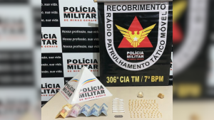 Homem &eacute; preso por tr&aacute;fico de drogas em Lagoa da Prata