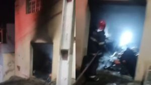 F&aacute;brica de cal&ccedil;ados pega fogo em Nova Serrana
