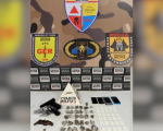 Divinópolis: PM apreende drogas e armas falsas durante festa em sítio no bairro Jardinópolis