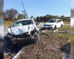 Acidente entre dois carros é registrado na BR-494, em Perdigão