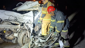 Idoso morre em acidente com &ocirc;nibus na BR-494 entre Oliveira e Carmo da Mata