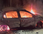 Carro pega fogo no IFMG de Bambuí após pane elétrica
