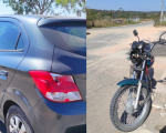 Acidente entre moto e carro deixa motociclista ferido em Divinópolis
