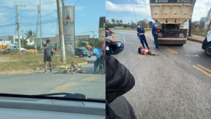 Divin&oacute;polis: Ciclista fica ferido em mais um acidente no Trevo do Parque de Exposi&ccedil;&otilde;es