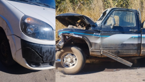 Pitangui: Colis&atilde;o entre ve&iacute;culos na MG-423 deixa duas pessoas gravemente feridas