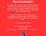 Grêmio de São Gonçalo do Pará oficializa saída do Campeonato Juniores da LMDD 2025