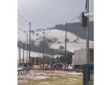 Granizo cobre rodovias e plantações em cidades do Sul de Minas
