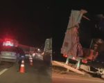 Acidente entre dois carros e carreta deixa um ferido na BR-262, em Nova SerranaAcidente entre dois carros e carreta deixa um ferido na BR-262, em Nova Serrana