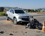 Acidente deixa motociclista gravemente ferido em Itaúna