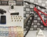 Homem é preso com drogas, arma e bicicleta furtada na 'Lajinha', em Divinópolis