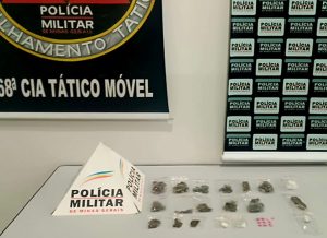 Homem &eacute; preso com maconha, haxixe e ecstasy em Nova Serrana