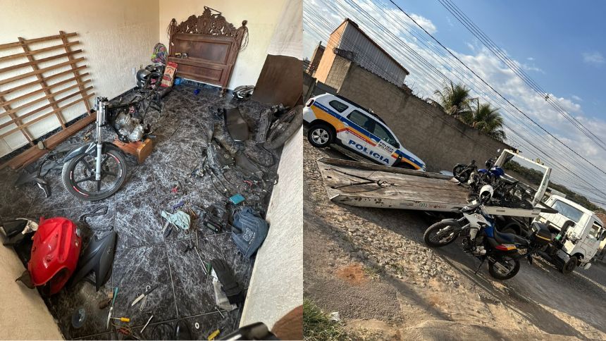 Homem é preso enquanto fazia desmanche de moto furtada em Divinópolis