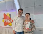 Ganhadora do Roletrando, Juvenice retirou o seu prêmio no programa Jorge Neto