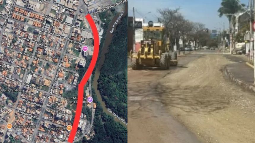 Obras de recapeamento interditam av. JK, em Divinópolis; veja trecho afetado