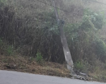 Carro bate em poste no bairro Mangabeiras, em Divinópolis