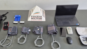 Papagaios: PM captura acusado de furto e recupera material avaliado em cerca de R$ 35 mil