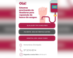 Doação de sangue para Aída de Freitas Castro, em Divinópolis