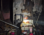 Incêndio destrói cômodo de casa, em Formiga