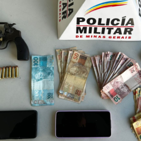 Homem &eacute; preso com arma de fogo e muni&ccedil;&otilde;es em Cl&aacute;udio