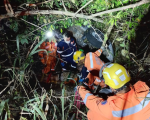 Capotamento na MG-050 mobiliza Corpo de Bombeiros em Formiga