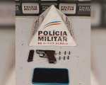 Homem é preso com arma e munições após tentar fugir da Polícia em Divinópolis