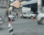 Acidente com veículo da Copasa deixa pedestre ferido em Divinópolis