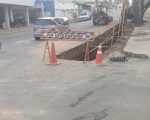 Rua Pernambuco, em Divinópolis, é interditada para obras de drenagem